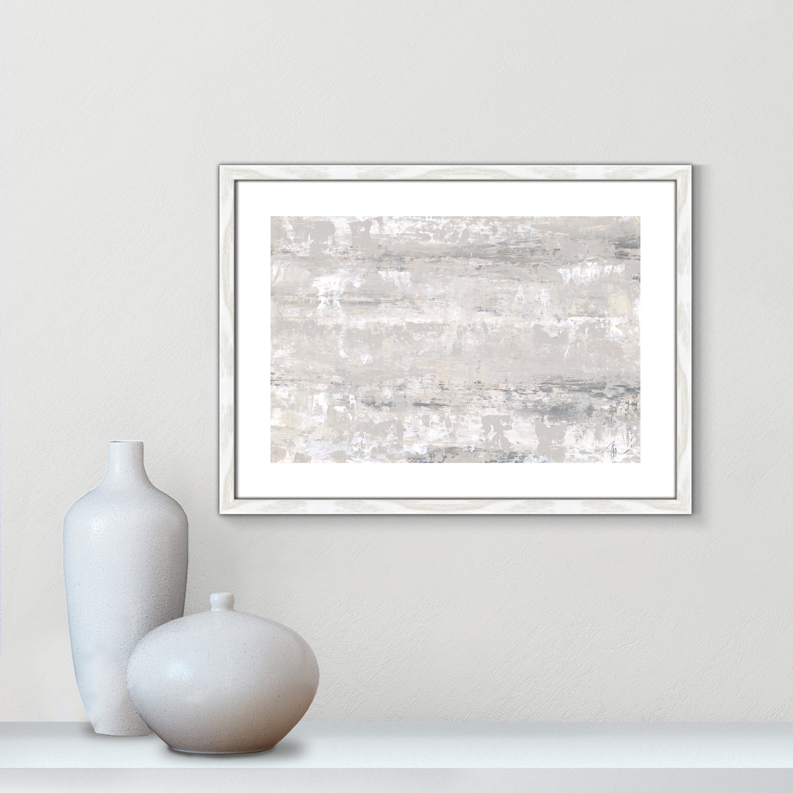 Desert Winds by Filippo Ioco - Print, White Wood Framed Paper, 17" H x 23" W x 0.75" D