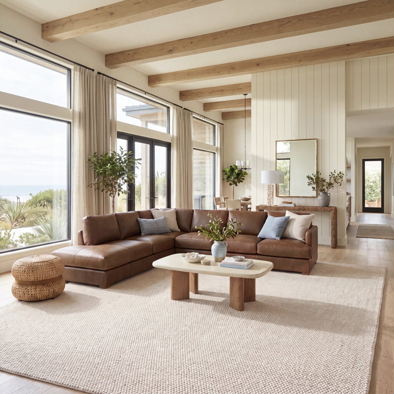 Almus Wool Indoor Rug, Rectangle 8' x 10'