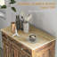 Cabinets, armoire à café moderne avec buffet rustique, comptoir en bois massif, tablette de rangement réglable à 2 tiroirs et 2 portes, l 26,75 po | Brun noyer | Bois d'ingénierie