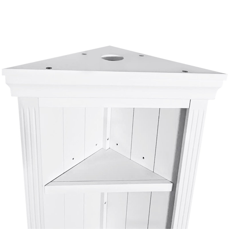 Tablette d'angle de 83,4 po de hauteur
