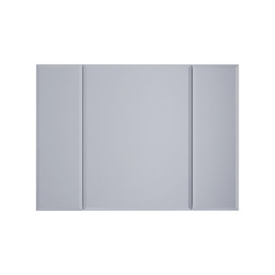 36"x26" Rectangular Frameless Medicine Cabinet - 3-Door, Recessed/Surface Mount & Beveled Mirror