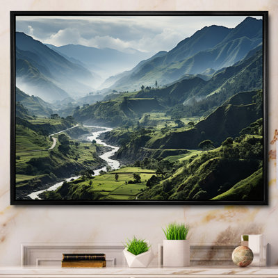 Dominicain Mountain River I, reproduction d'art sur toile