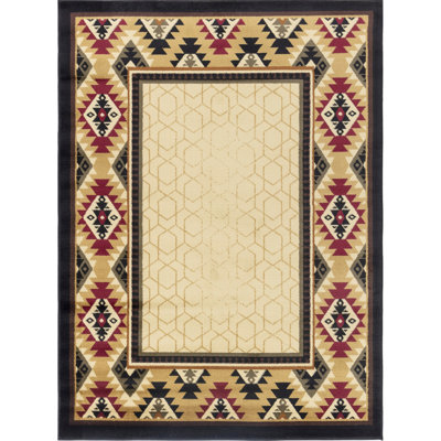 7 Ft. 10 In. X 3 Cream Area Rug, Theme, Polypropylene, Stain Carpet Polypropylene In., , Decor