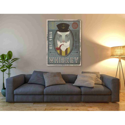'Fisherman I Old Salt Whiskey' by Ryan Fowler, Canvas Wall Art