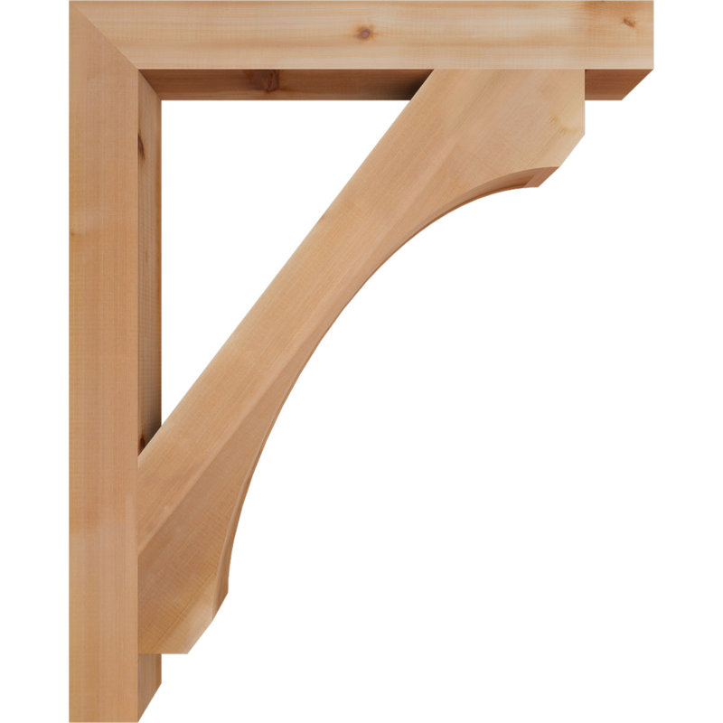 Support en blocs de cèdre rouge occidental l 3 1/2 po x P 34 po x H 42 po, Cèdre rouge, Lisse, H 42 po x l 3,5 po x P 34 po
