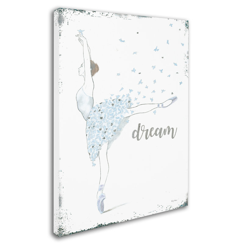Dream Dancer II Canvas Art with Blue Birds Skirt