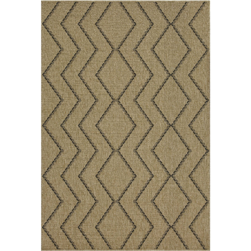 Earth Gcntl1010 Area Rug - Natural+Black 2.58 Ft. X 7.25 Indoor/Outdoor, Stain , Polypropylene, Flatweave Construction Collection Natural+Black, Polypropylene , , Suitable For High Traffic Areas