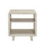 Table d'appoint moderne Lux en bois avec tablette, table de chevet, beige-420825495