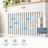 Modern Radiator Cover with Drawer White Slatted MDF Heater Cabinet with Natural Wood-Textured Top-136176182