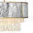 Reverie 20" Four-Light Convertible Pendant w/ Hammered SS Shade & Textured Crystals