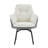 17.7"H Modern Two-Tone Upholstered Swivel Dining Armchair-543018629