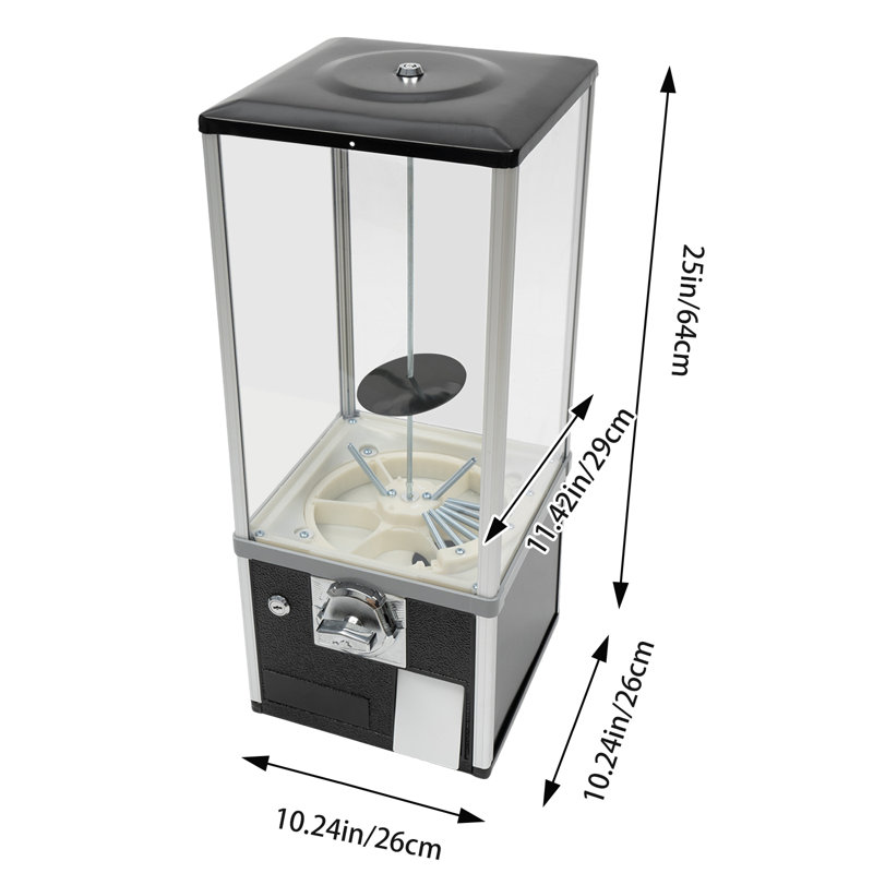 Distributeur automatique de bonbons YYBUSher, Noir