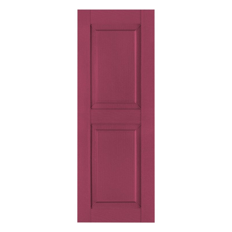 Volet à panneau surélevé personnalisé (paire), Noir, 17.75", 79"