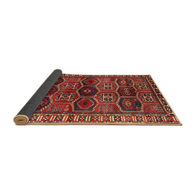 Tapis traditionnel rouge / noir
