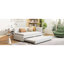 Lit de jour en tissu d'ameublement (beige)-10531111