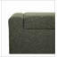 Banc repose-pieds de 50 po en tissu texturé rectangulaire avec couvercle à charnières pour le siège, le repose-pieds et le rangement caché, parfait pour le salon, la chambre à coucher ou le vestibule
