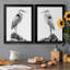 Shoreline Heron in B&W I, reproduction encadrée de qualité supérieure - prête à être accrochée-1847980977-1847980979