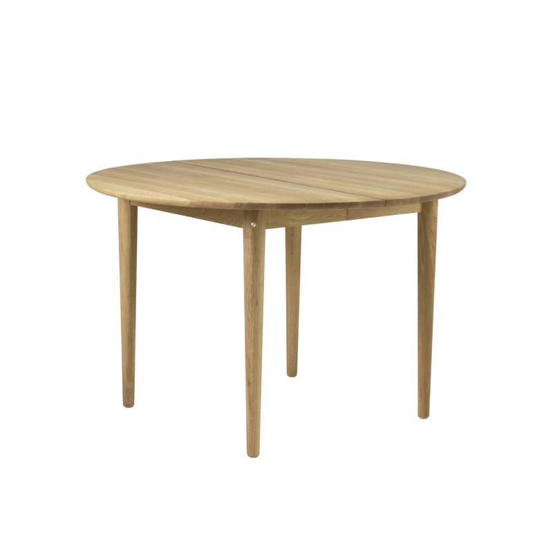 Bjork Round Solid Oak Dining Table, Nature Oiled, 29.3"H x 84.6"L x 45.3"W