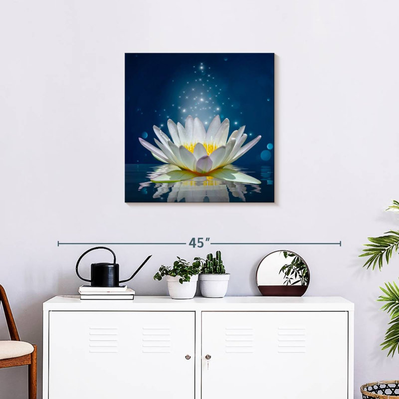 Harnek Lotus scintillant, H 24 po x l 24 po