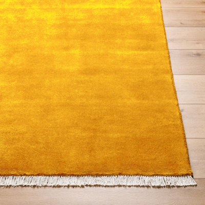Clio Handmade Wool Yellow Rug