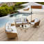 Wave Outdoor Oval Coffee Table