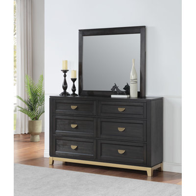 Black/Gold Dresser