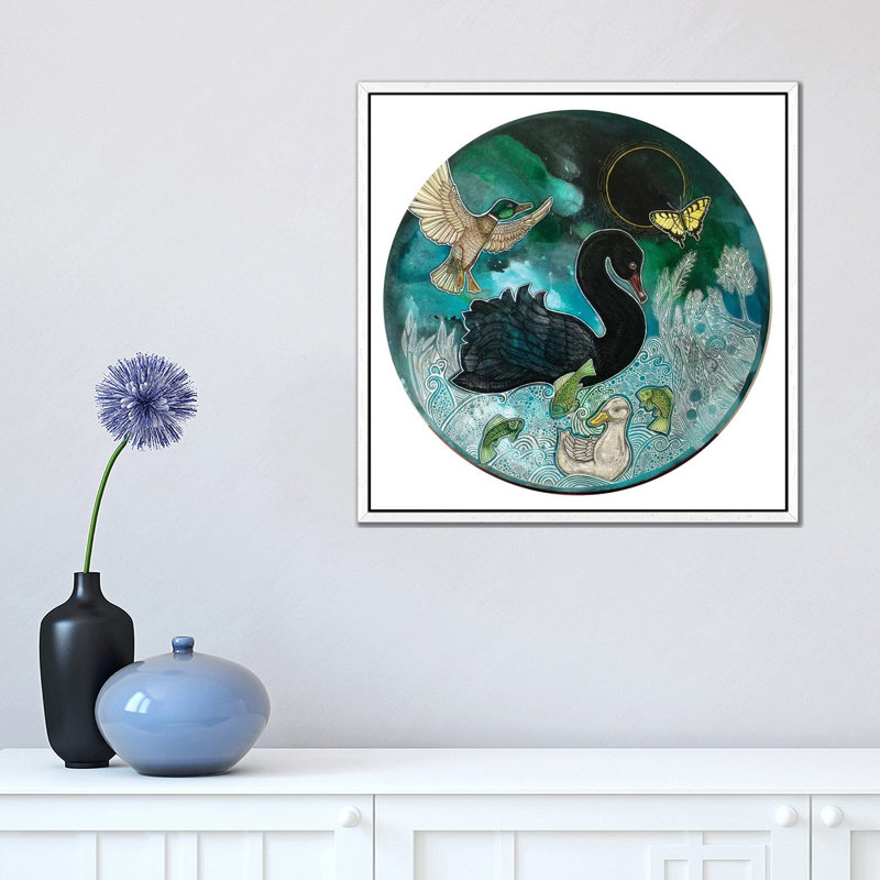 Before The Storm by Lynnette Shelley - Painting on Canvas, 45.72cm H x 45.72cm W x 3.81cm D, White Framed
