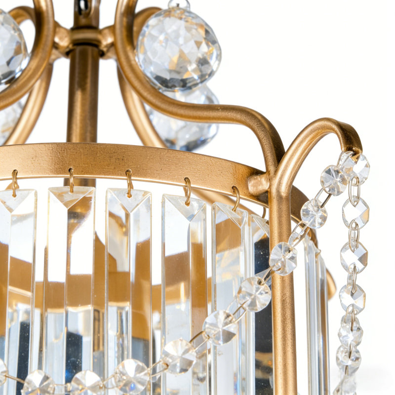 Luminaire suspendu en cristal à une tête M35 de luxe Masek D35 (ampoule e14 3 couleurs incluse)
