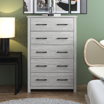 Commode 5 tiroirs H 46,7 po Walter