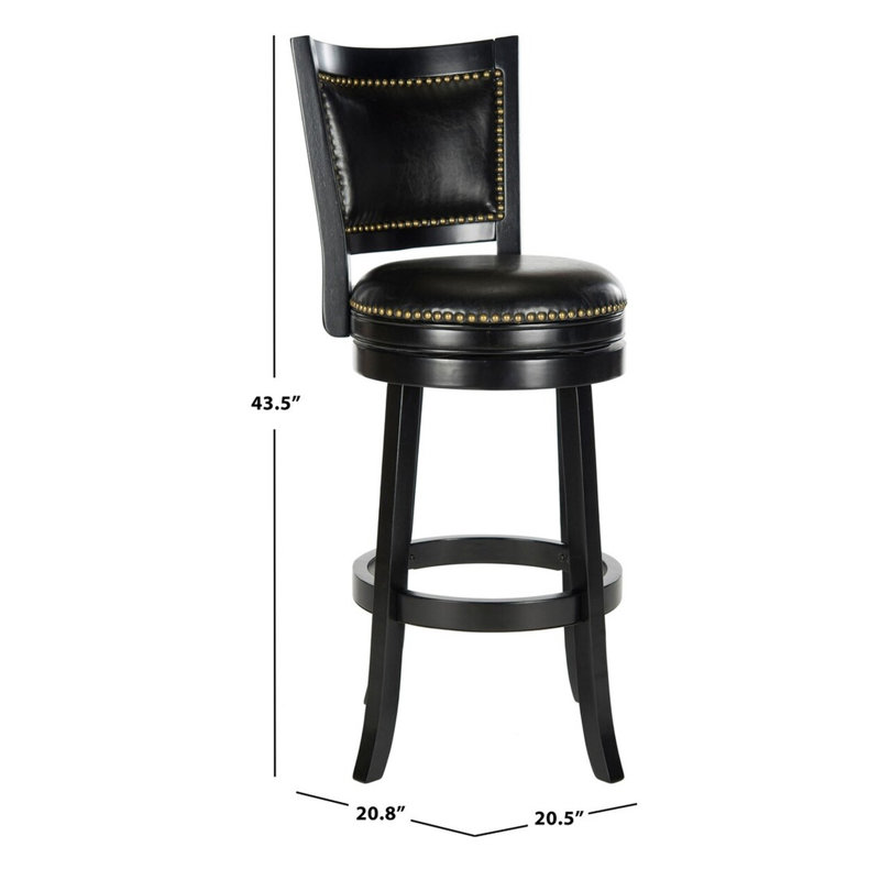 Tabouret tournant Tarnby, Noir