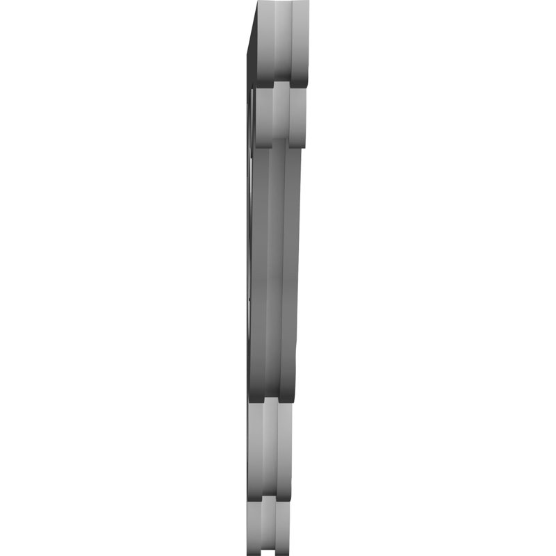 Corbeau en PVC de qualité architecturale Bordeaux, H 22 po x l 22 po x P 1,875 po
