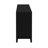 Black Sideboard With Functional Storage And Modern Style Vertical Striped Decoration Ample Space-1316134893-1316134892