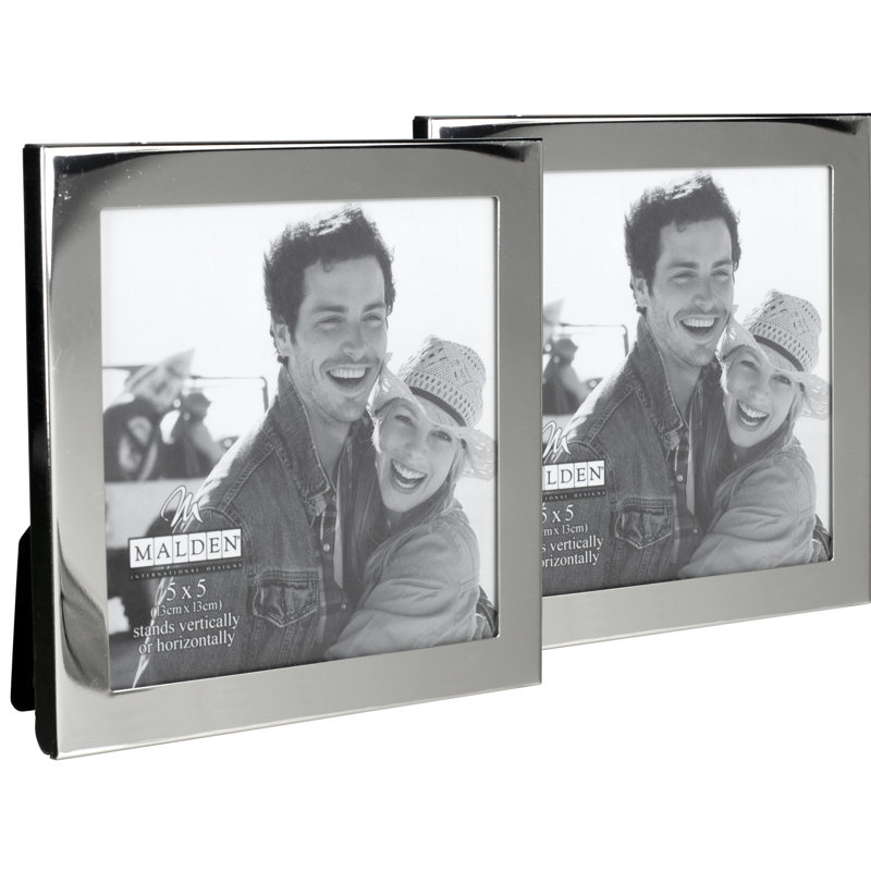 Essentials Silver Metal Matte Picture Frame, 5" x 5"
