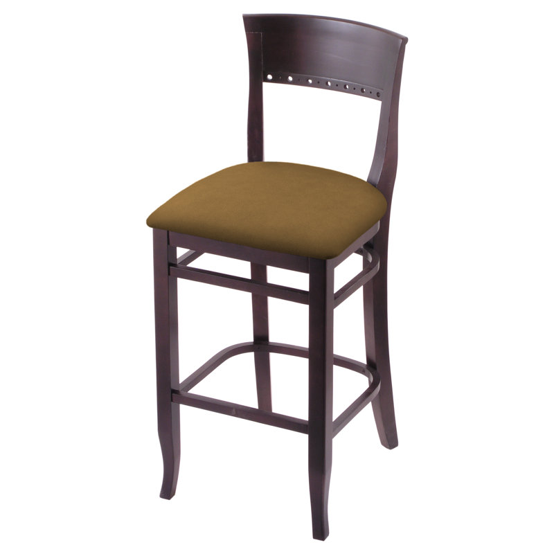 Tabouret 30 ", Cerisier foncé, Selle Canter, Tabouret de bar (siège d'une hauteur de 30 po)