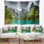 Photographie montagne lake panorama tapisserie-28483315
