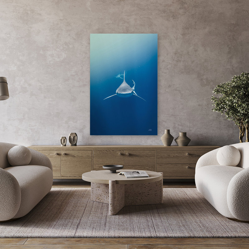 Heads Up Animal côtier bleu gris Coastal Gray, H 48 po x l 32 po
