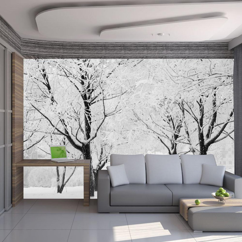 Arbres Deibel - Paysage d'hiver, L 90 po x l 118 po
