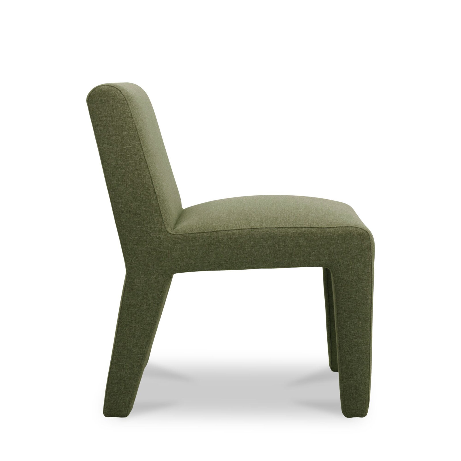Premium All-Weather Wicker Outdoor Dining Side Chair, Green