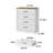 Iasia 4-Drawer Dresser with Charging Station-751224808