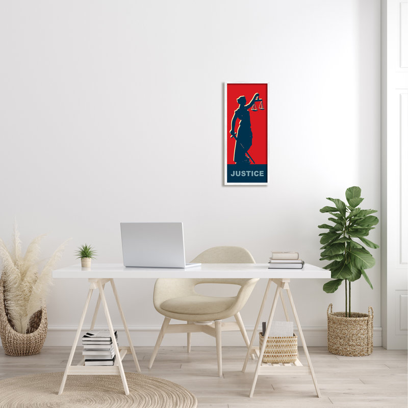 Stupell Industries " Lady Justice Allegorical Personification Greco-Roman Mythology " by Daniel Sproul