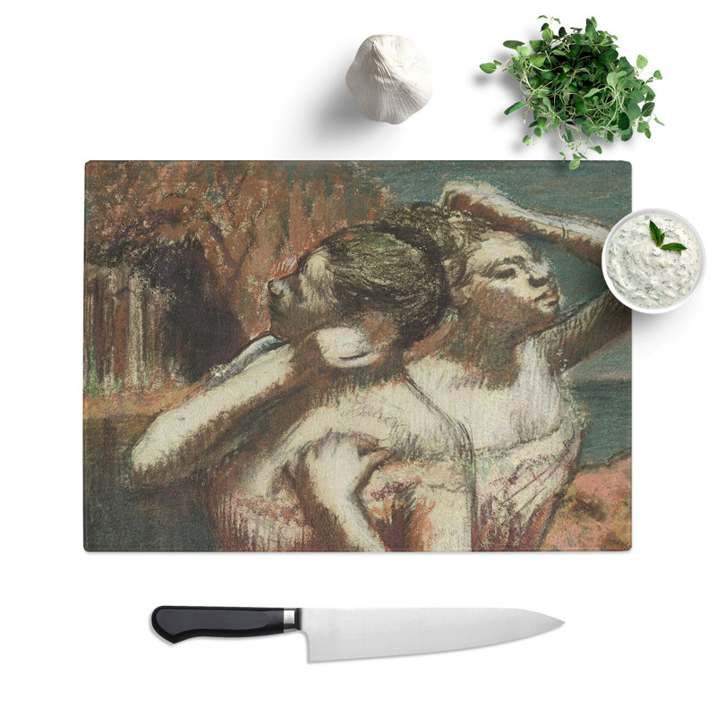 Two Ballet Ballerina Dancers by Edgar Degas Chopping Board, 0.4cm H x 28.5cm W x 39cm L