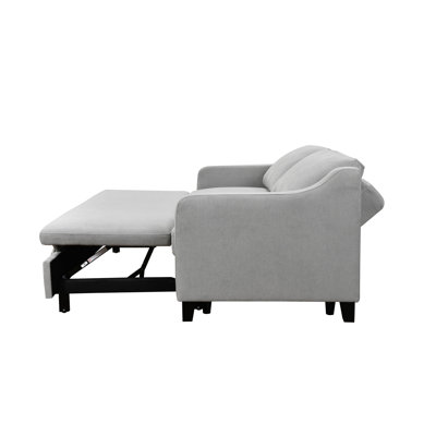 Canapé-lit convertible 3 en 1 pour grand lit avec causeuse moderne en tissu et canapé-lit avec canapé-lit et canapé-lit inclinable pour le salon