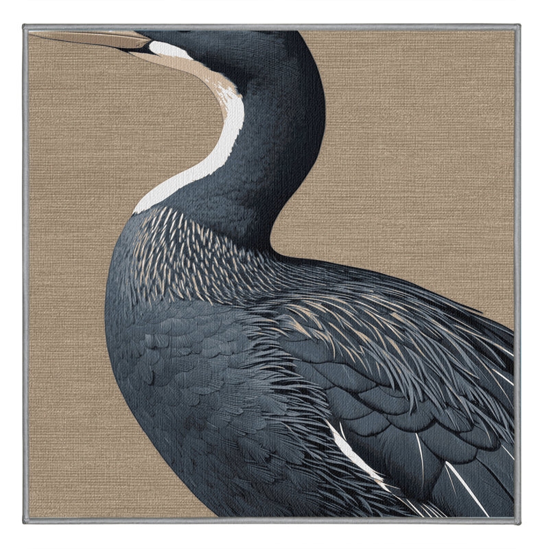 Washable American Coot Birds Area Rug, Square 4'
