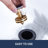 Single-Hole Single-handle Bathroom Faucet with Drain Assembly-74857521