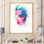 «Mauve Fashion Woman Design» - œuvre d'art sur toile Glam