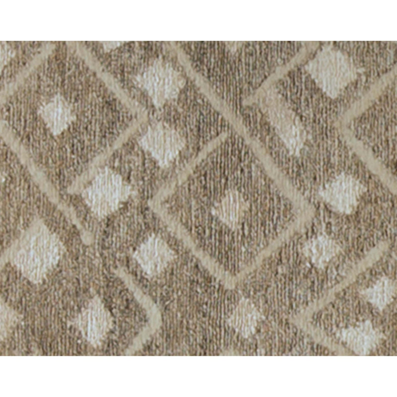 Hand Knotted Area Rug in Natural And Gray