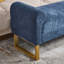 Très grand banc avec repose-pieds en métal-484125122