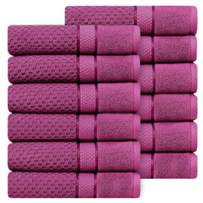 Collection de serviettes essuie-mains texturés 100% coton Hode