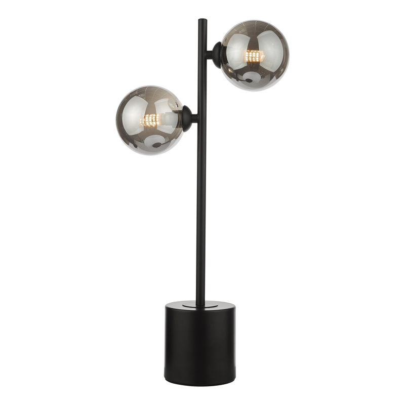 Metal Table Lamp Lamp, Black, 48 cm H x 22 cm W x 21 cm D