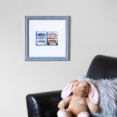 Coffey Blue Wood Picture Frame